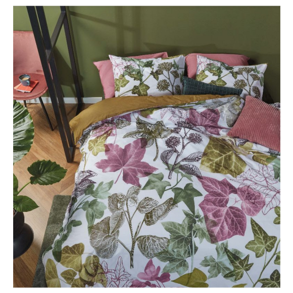 NNEDSZ Ivy Cotton Percale Multi Quilt Cover Sets by Bedding House Queen