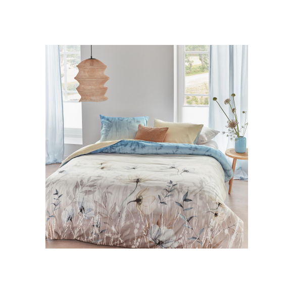 NNEDSZ Isabelle Cotton Sateen Light Blue Quilt Cover Sets by Bedding House King