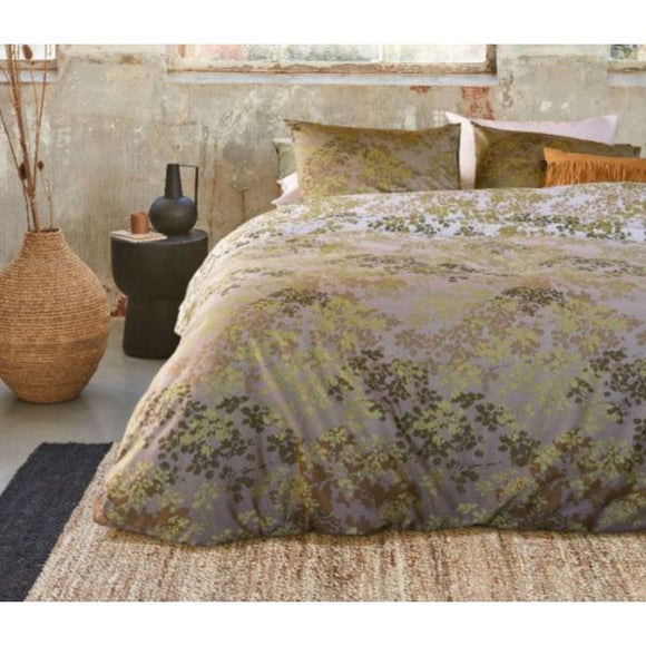 NNEDSZ Pantalla Bamboo Cotton Green Quilt Cover Sets by Bedding House Queen