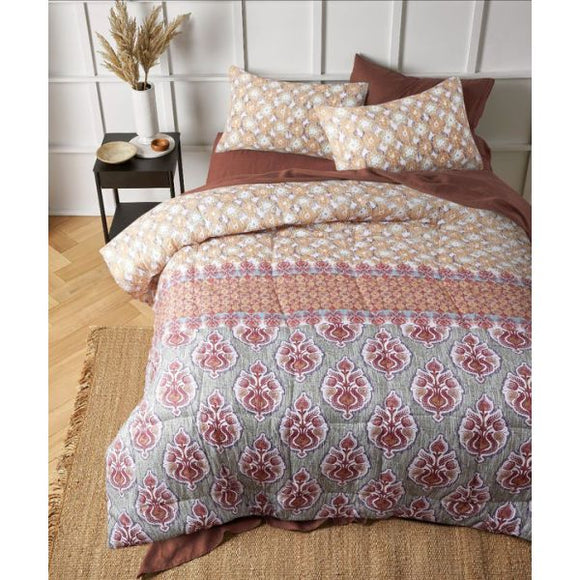 NNEDSZ Pippa Printed Microfibre 3 Piece Comforter Set by The Big Sleep King