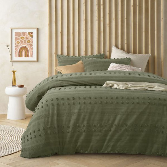 NNEDSZ Sans Sovci Cotton Botanic Quilt Cover by Vintage Design Homeware Single