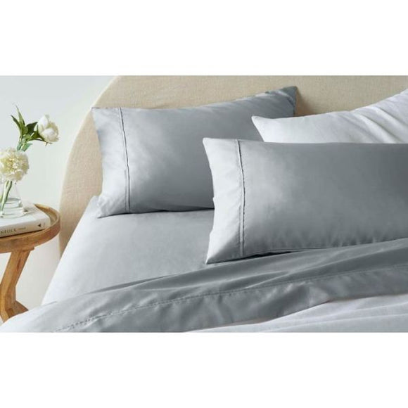 NNEDSZ 1900Tc Cotton Rich Grey Sheet Set by Accessorize King