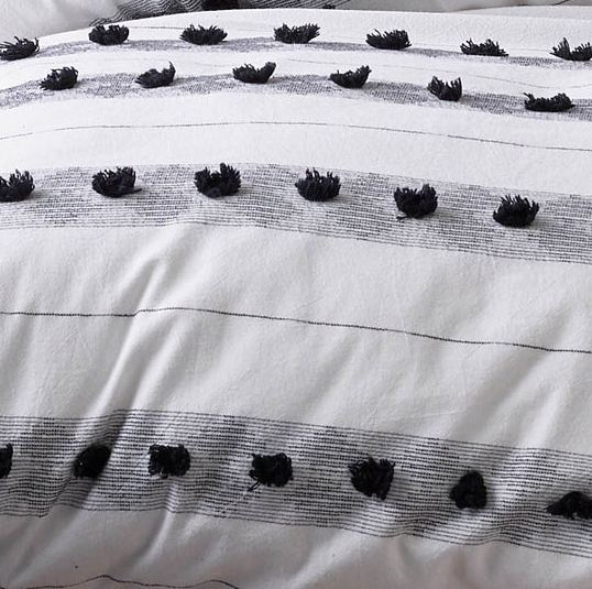 NNEDSZ Serapian Black White Quilt Cover by Vintage Design Homeware King
