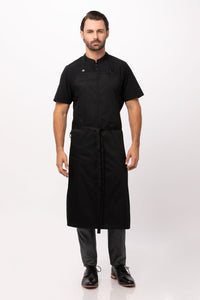 NNEDSZ Brio Chef Black Bib Apron by Chef Works