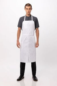 NNEDSZ Brio Chef White Bib Apron by Chef Works