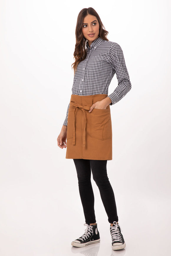 NNEDSZ Rockford Nutmeg Half Bistro Apron by Chef Works