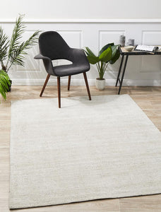 NNEDSZ Allure Ivory Cotton Rayon Rug by Rug Culture - 280X190CM