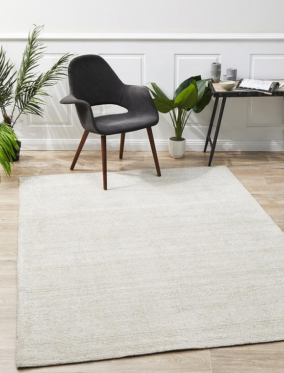 NNEDSZ Allure Ivory Cotton Rayon Rug by Rug Culture - 280X190CM