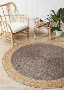 NNEDSZ Atrium Polo Charcoal Round By Rug Culture - 200X200CM - ROUND