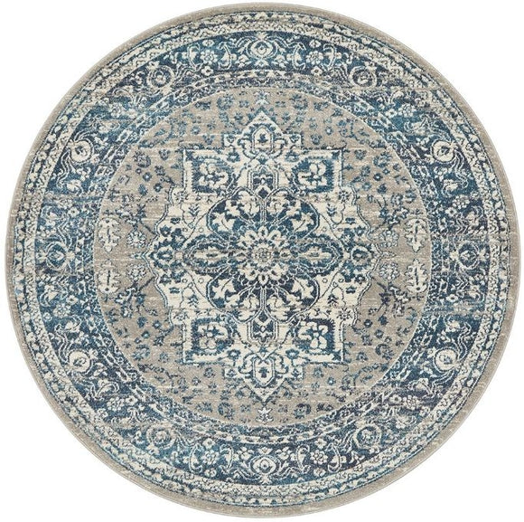 NNEDSZ Babylon 207 Blue Round by Rug Culture-240X240CM - ROUND