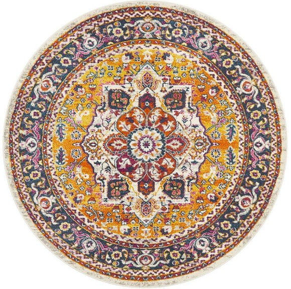 NNEDSZ Babylon 207 Multi Round by Rug Culture-150X150CM - ROUND