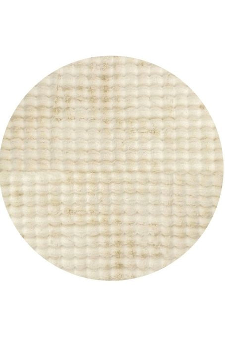 NNEDSZ Bubble Natural Round Washable Rug by Rug Culture-100X100CM - ROUND