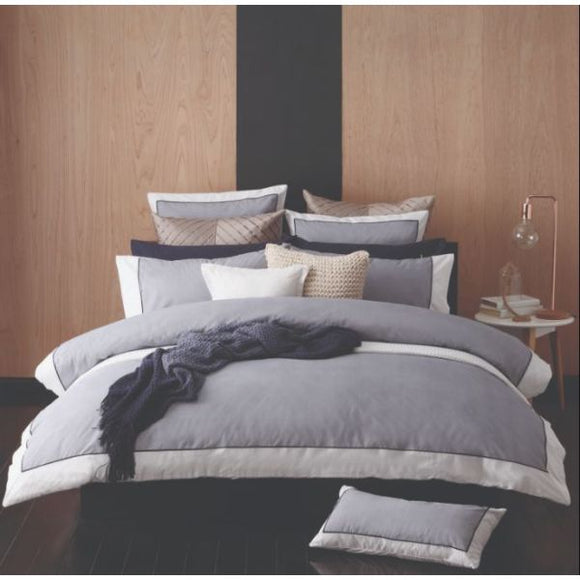 NNEDSZ Logan & Mason Essex Bed Navy King Quilt Cover Set