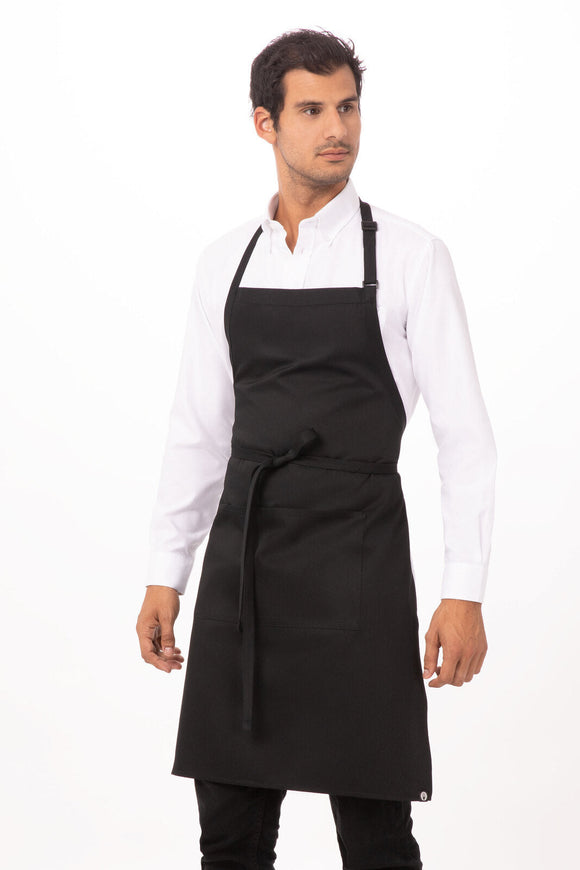 NNEDSZ Butcher Black Bib Apron by Chef Works