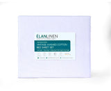 NNEDSZ Elan Linen 100% Egyptian Cotton Vintage Washed 500TC White King Bed Sheets Set