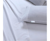 NNEDSZ Elan Linen 100% Egyptian Cotton Vintage Washed 500TC White King Bed Sheets Set