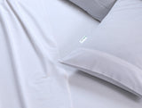 NNEDSZ Elan Linen 100% Egyptian Cotton Vintage Washed 500TC White King Single Bed Sheets Set
