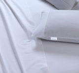 NNEDSZ Elan Linen 100% Egyptian Cotton Vintage Washed 500TC White King Single Bed Sheets Set