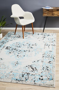 NNEDSZ Alexa Transitional Rug Blue Grey by Rug Culture - 400X300CM