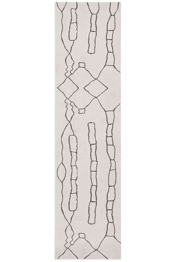 NNEDSZ Paradise Runner Amy Grey by Rug Culture - 300X80CM - RUNNER
