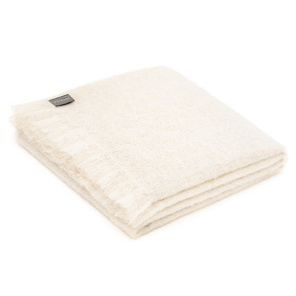 NNEDSZ Powder Mohair Throw by St Albans