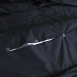 NNEDSZ Elan Linen 100% Egyptian Cotton Vintage Washed 500TC Charcoal Queen Quilt Cover Set