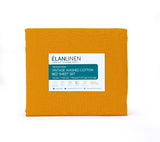 NNEDSZ Elan Linen 100% Egyptian Cotton Vintage Washed 500TC Mustard Single Bed Sheets Set