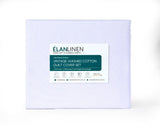 NNEDSZ Elan Linen 100% Egyptian Cotton Vintage Washed 500TC White Single Bed Sheets Set