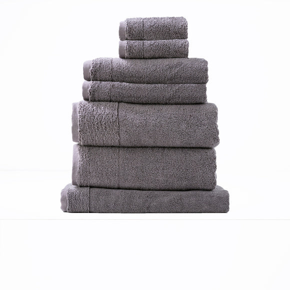 NNEDSZ Aireys 650 GSM Zero Twist 7 Piece Nickel Bath Towel by Renee Taylor