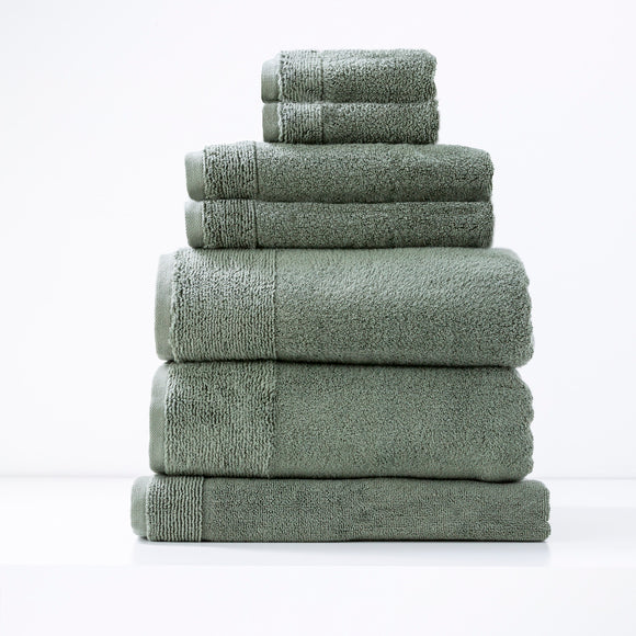 NNEDSZ Aireys 650 GSM Zero Twist 7 Piece Agave Bath Towel by Renee Taylor
