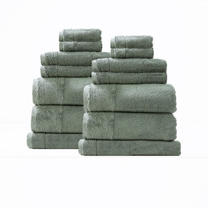 NNEDSZ Aireys 650 GSM Zero Twist 14 Piece Agave Bath Towel by Renee Taylor
