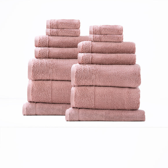 NNEDSZ Aireys 650 GSM Zero Twist 14 Piece Bath Cherwood Towel by Renee Taylor