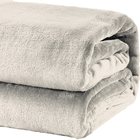 NNEDSZ Heavy Weight Acrylic Mink Taupe Blanket by Renee Taylor