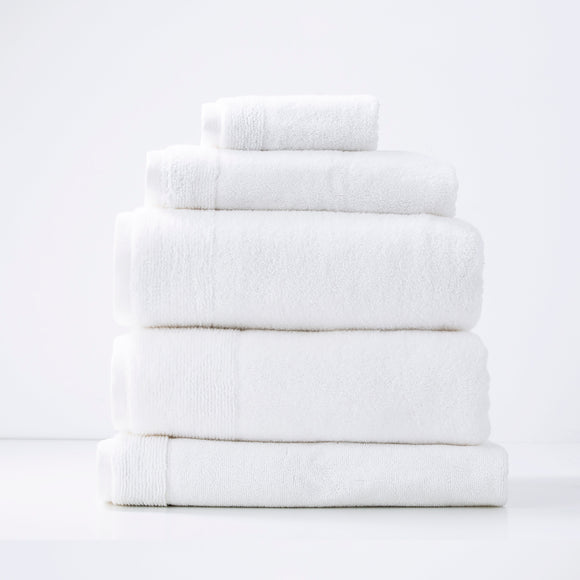 NNEDSZ Aireys 650 GSM Zero Twist 5 Piece Bath Snow Towel by Renee Taylor