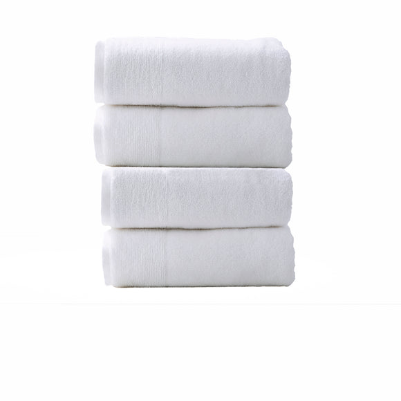 NNEDSZ Aireys 650 GSM Zero Twist 4 Piece Snow Bath Towel by Renee Taylor