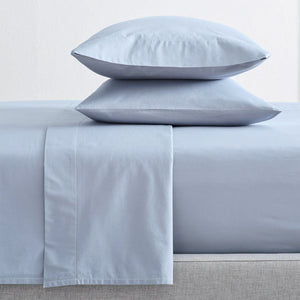NNEDSZ 300 Thread Count 100 % Organic Cotton Baby Blue Sheet Sets by Renee Taylor King Single