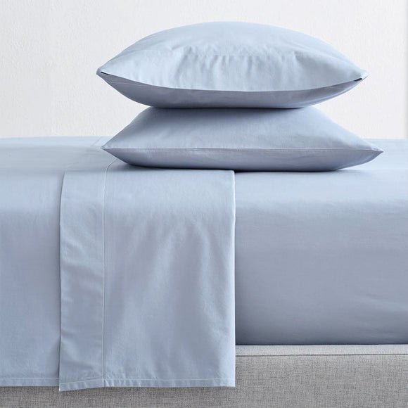 NNEDSZ 300 Thread Count 100 % Organic Cotton Baby Blue Sheet Sets by Renee Taylor King Single