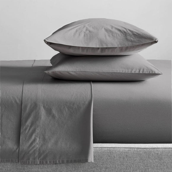 NNEDSZ 300 Thread Count 100 % Organic Cotton Steel Grey Sheet Sets by Renee Taylor King