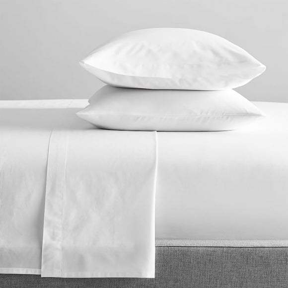 NNEDSZ 300 Thread Count 100 % Organic Cotton White Sheet Sets by Renee Taylor Mega Queen