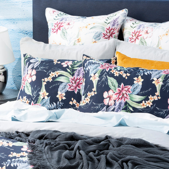 NNEDSZ 300 TC Sophie Cotton Reversible Quilt Cover Set by Renee Taylor Super King