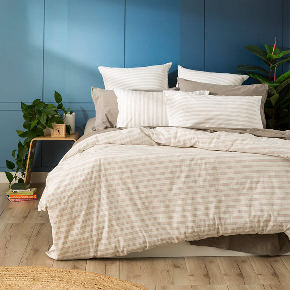 NNEDSZ Leo Yarn Dyed Vintage Washed Cotton European Pillowcase by Renee Taylor