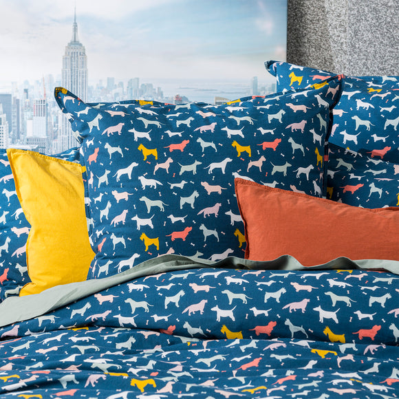 NNEDSZ Novelty European Vintage Washed Printed Cotton Quilt Cover Set by Renee Taylor King