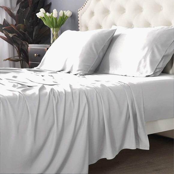 NNEDSZ Bamboo Cotton 500 TC White Sheet Set by Park Avenue Split King