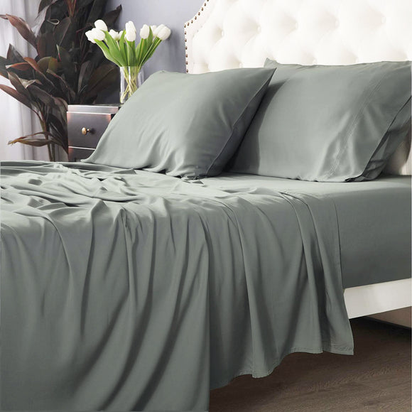 NNEDSZ Bamboo Cotton 500 TC Jade Sheet Set by Park Avenue Split King