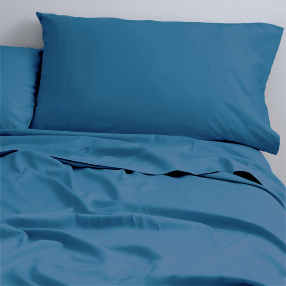 NNEDSZ Natural Cotton 500 Thread Count Blue Sheet Set by Park Avenue Single