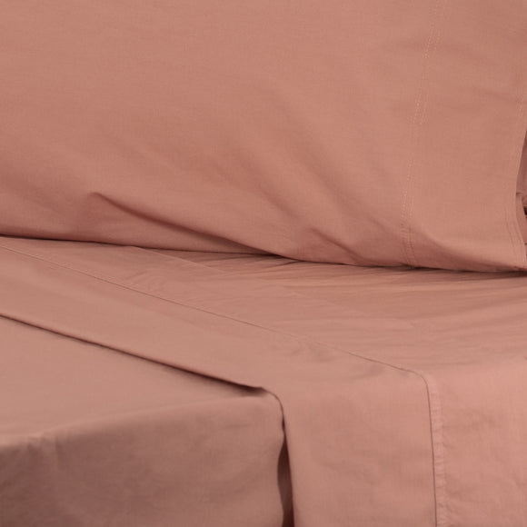 NNEDSZ Helena Vintage Stone Washed Redwood Sheet Set by Renee Taylor King