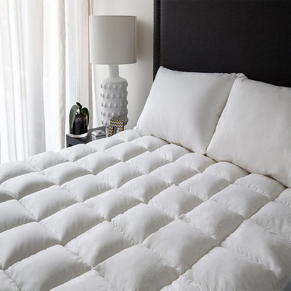 NNEDSZ Deluxe 1000 GSM High Loft Fully Fitted Mattress Topper by Renee Taylor King Single