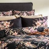 NNEDSZ 300 TC Grevillea Cotton Reversible Onyx Quilt Cover Sets by Renee Taylor Queen
