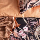 NNEDSZ 300 TC Grevillea Cotton Reversible Onyx Quilt Cover Sets by Renee Taylor Queen