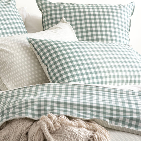 NNEDSZ Alison Yarn Dyed Cotton Reversible Forest Quilt Cover Sets by Renee Taylor King